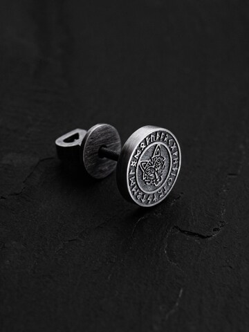 REYTEL Earring 'WOLF. RUNES' in Silver