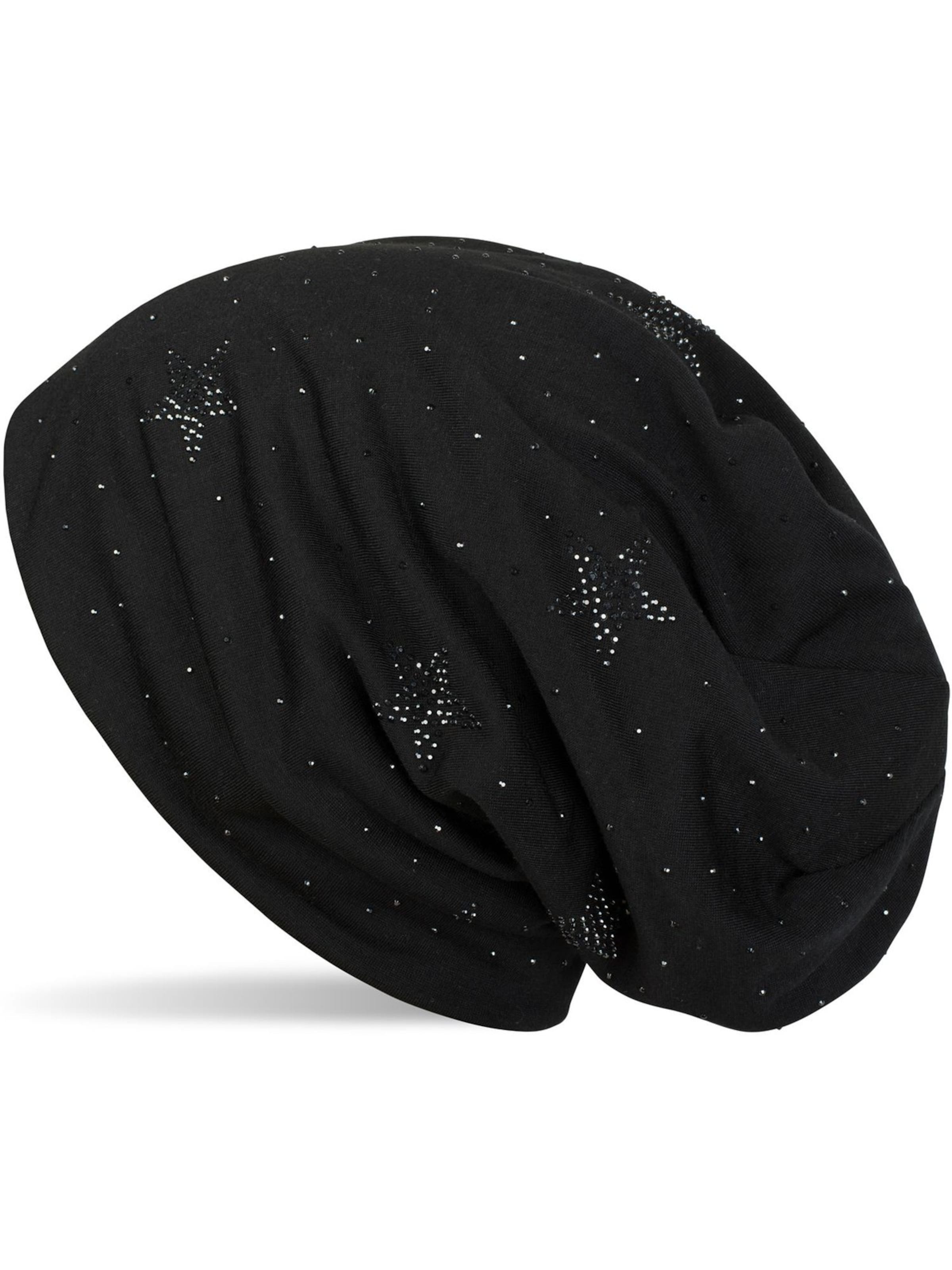styleBREAKER Beanie 'Beanie mit Strass Sterne' in Black, Item view