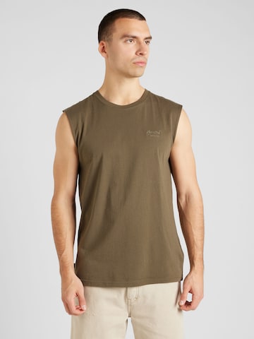 T-Shirt 'Essential' Superdry en vert : devant