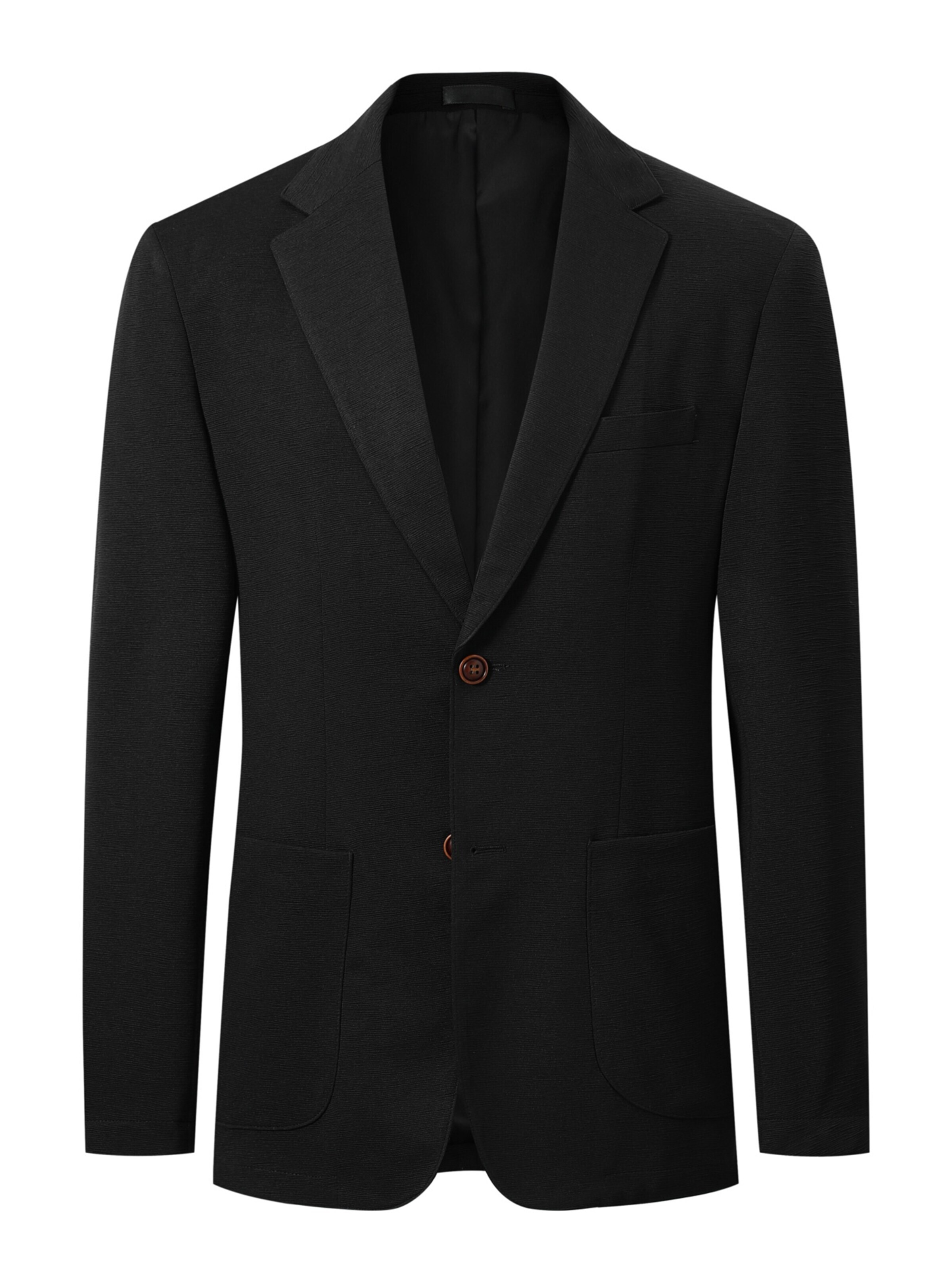 ALLTHEMEN Regular fit Suit Jacket 'Welle' in Black: front