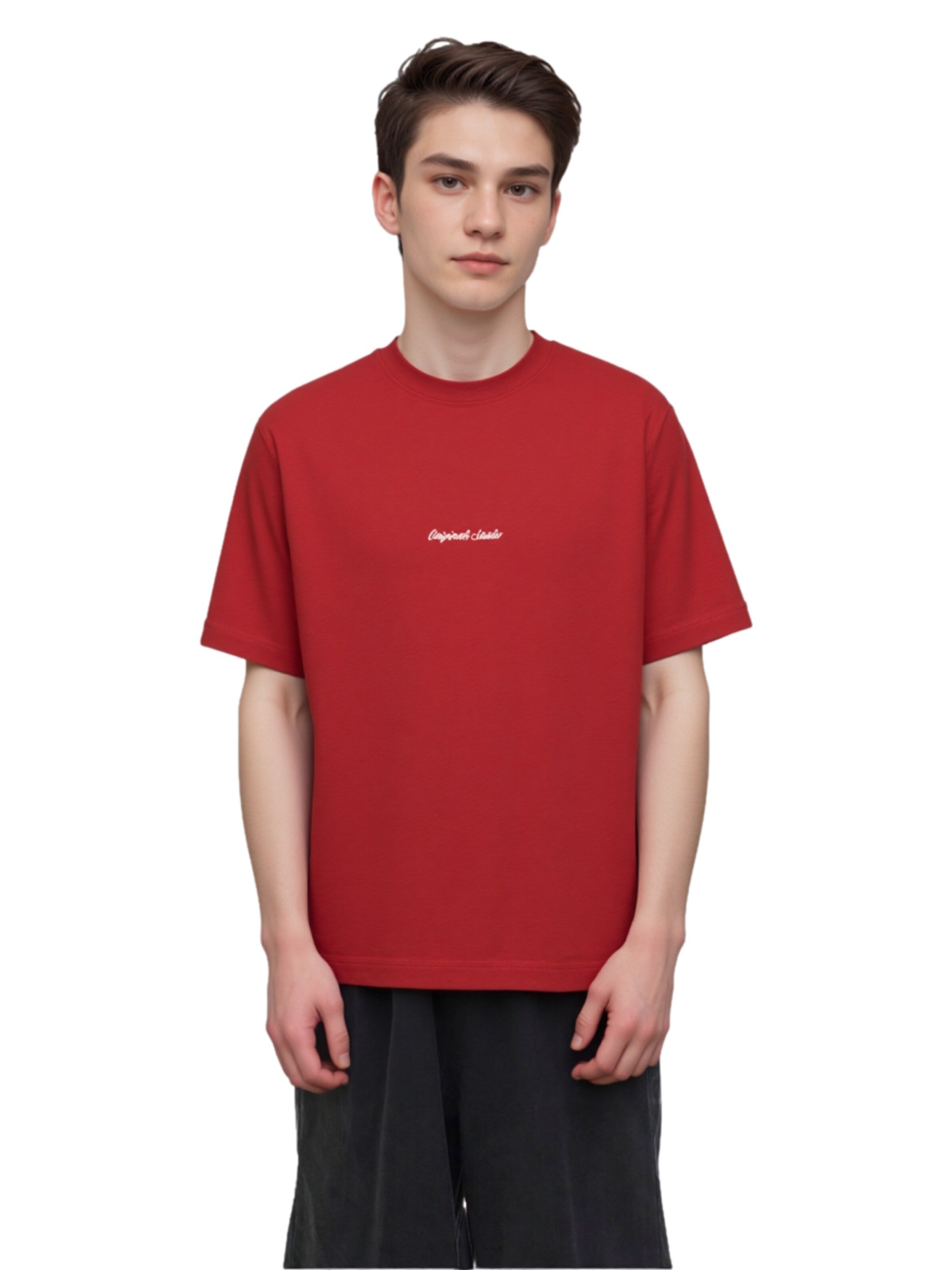 T-Shirt 'Norrebro' Jack & Jones Junior en rouge : devant