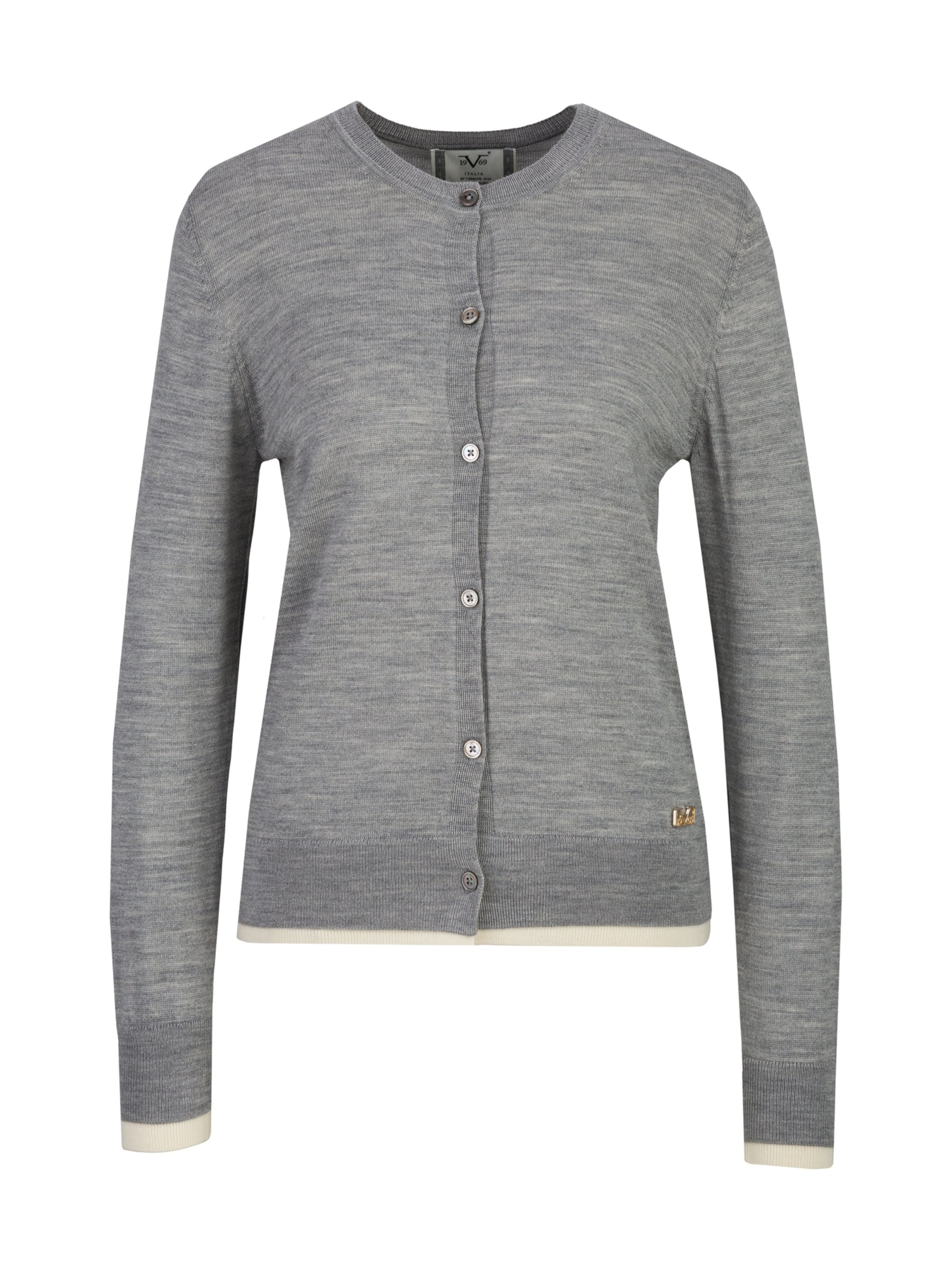 Cardigan 'Noella' 19V69 ITALIA en gris : devant
