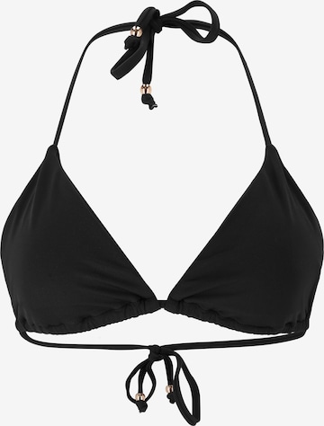 Athlecia Triangel Bikinitop 'Sherrill' in Zwart: voorkant