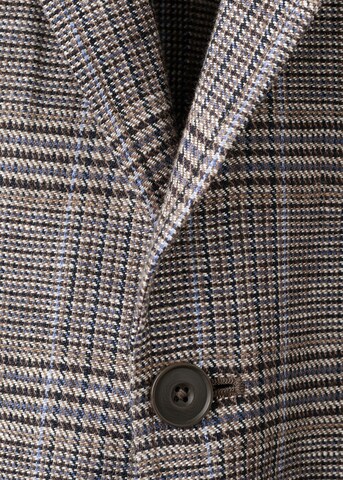 MANGO MAN Slim fit Suit Jacket 'Nella' in Brown