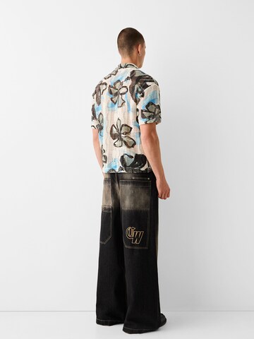 Bershka Comfort fit Button Up Shirt in Mixed colours