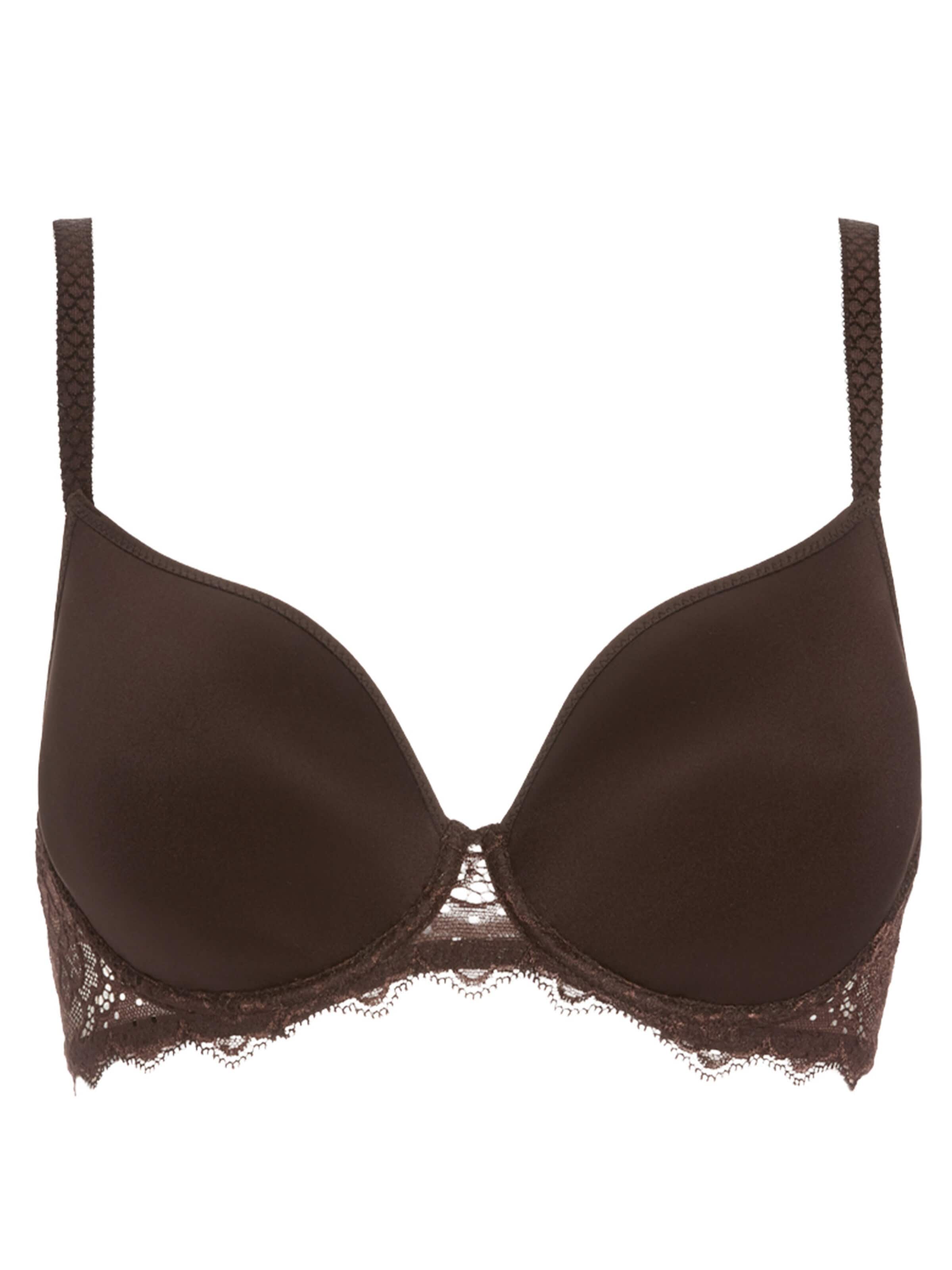 Simone Perele T-Shirt BH 'Caresse'‌‌‌‌‌‌‌‌‌ in Braun: Vorderseite