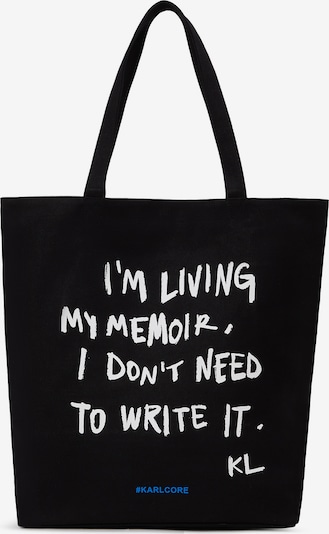 KARL LAGERFELD JEANS Ostoskassi värissä sininen / musta / valkoinen, Tuotenäkymä