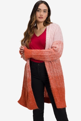 Cardigan Ulla Popken en orange : devant