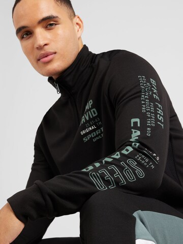 CAMP DAVID Sweatshirt in Zwart