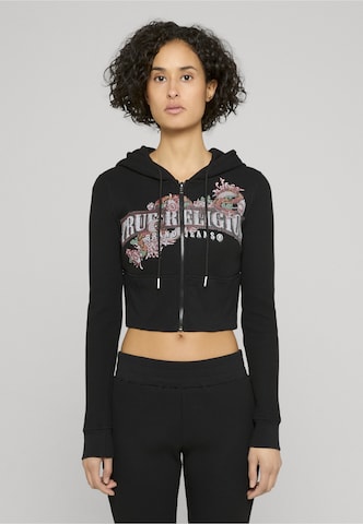 Veste de survêtement True Religion en noir : devant