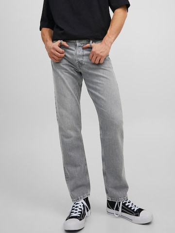 JACK & JONES Loosefit Jeans 'Chris' in Grijs: voorkant