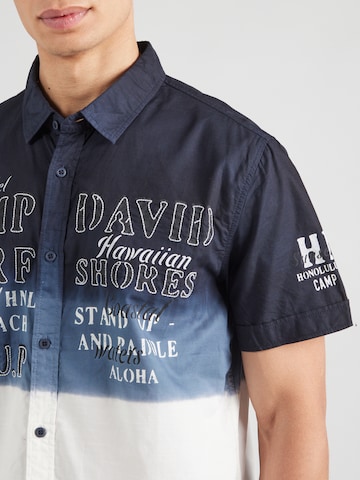 CAMP DAVID Regular fit Button Up Shirt in Blue