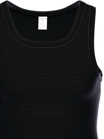 Ammann Undershirt 'Day Modern / Cotton & More' in Black