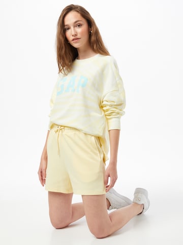 Sweat-shirt GAP en jaune