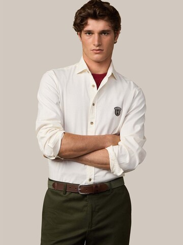 Coupe regular Chemise Hackett London en blanc