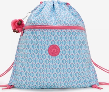 KIPLING - Saco de ginásio 'Supertaboo' em azul: frente