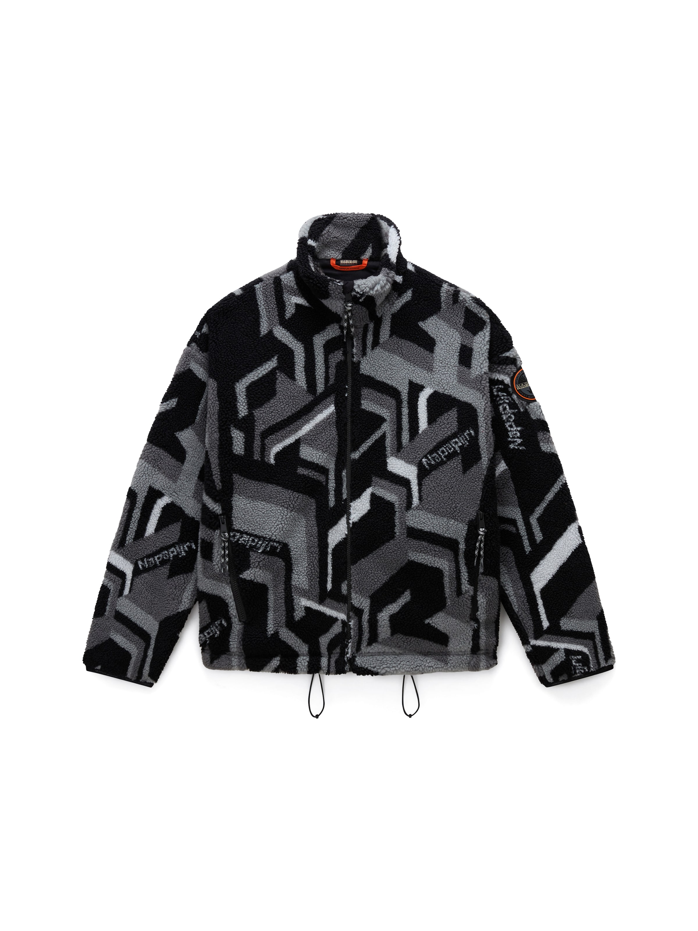 Giacca di pile 'Fiemme' di NAPAPIJRI in grigio: frontale