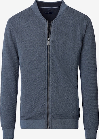 CASAMODA Strickjacke 'Basic' in Blau: Vorderseite