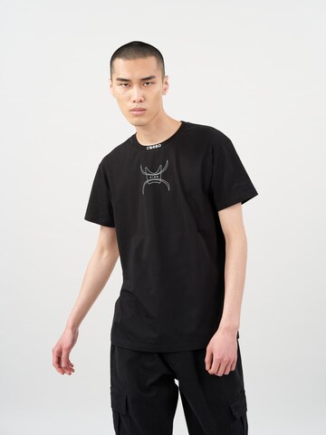 Cørbo Hiro - Camiseta 'Ronin' en negro: frente