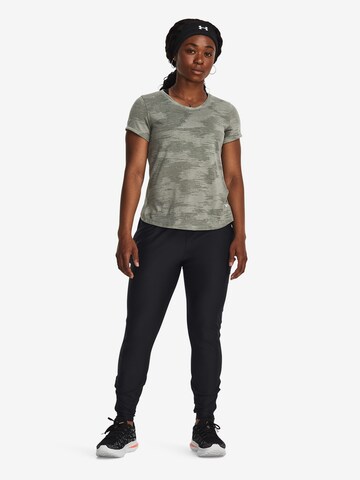 UNDER ARMOUR Skinny Sportbroek 'Qualifier Elite' in Zwart