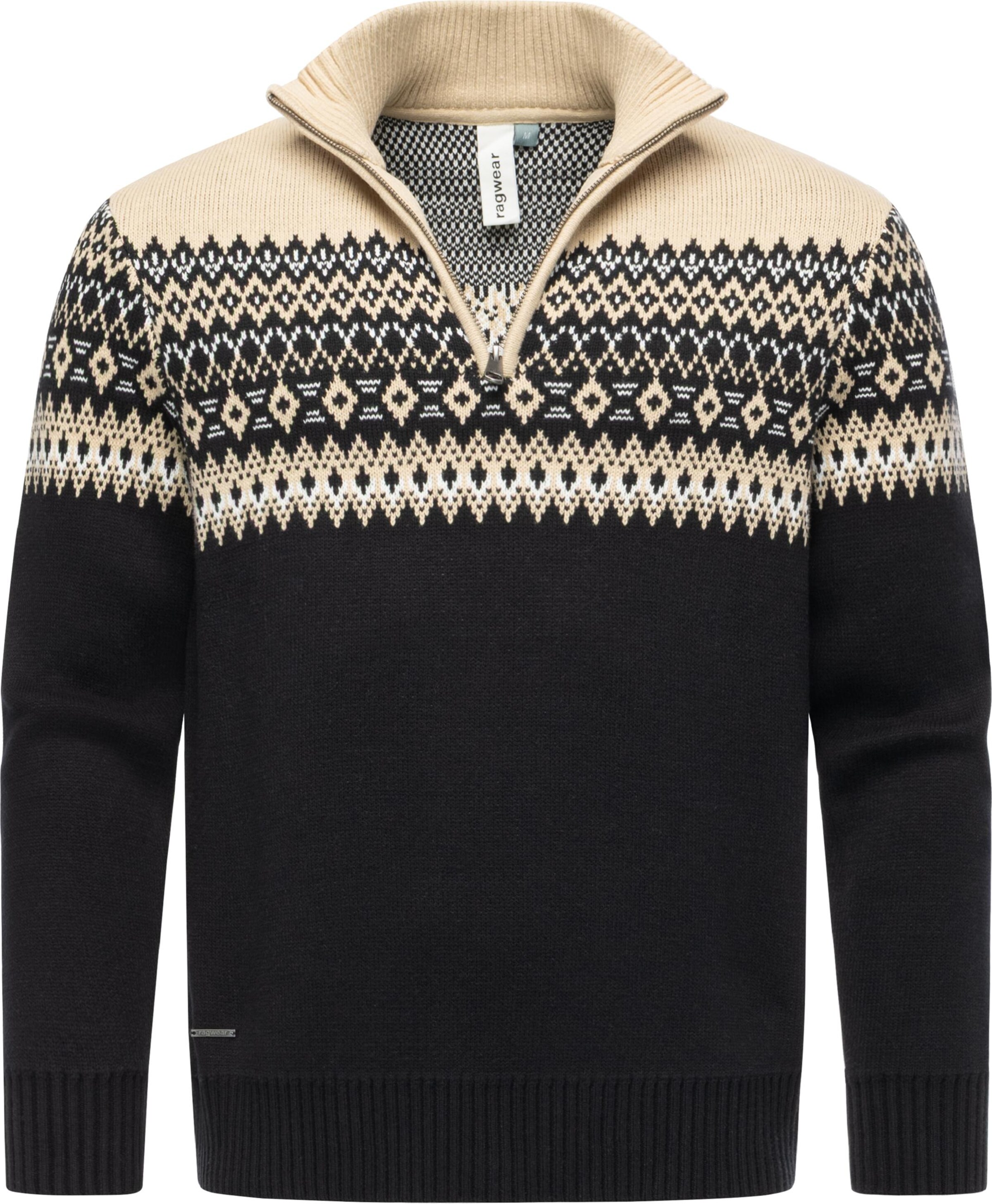 Ragwear Sweater in Beige / Black / White, Item view