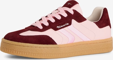 Baskets basses Tamaris en rose : devant