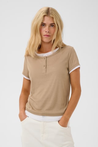 CULTURE - Camiseta en beige: frente
