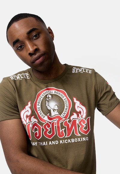 Benlee Performance shirt 'Thailand' in L in Khaki / Red / White, Item view
