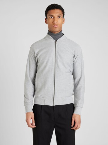UNITED COLORS OF BENETTON Sweat jacket in Grey: front