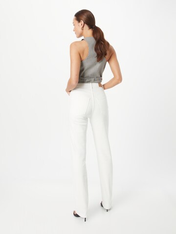 Gina Tricot Regular Jeans in Weiß