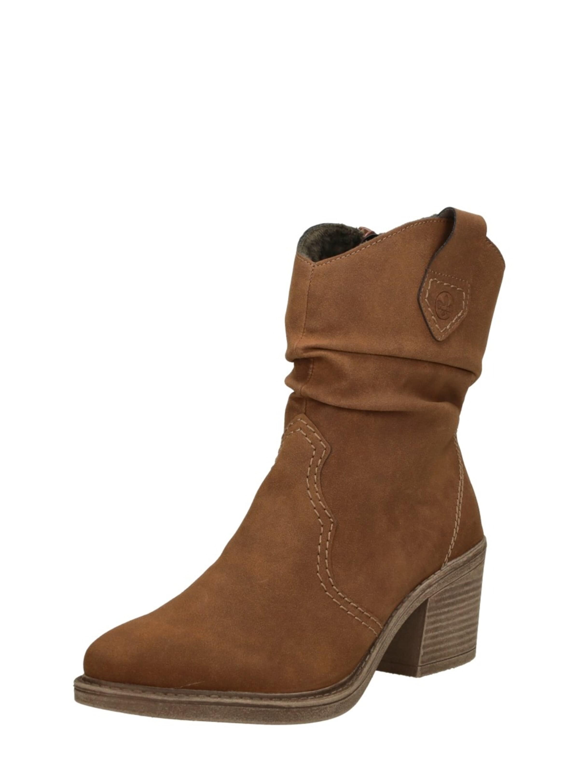 Boots 'Enkellaarsjes Hak' Rieker en marron