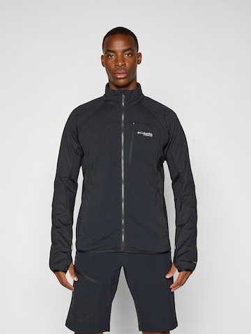 COLUMBIA Athletic fleece jacket 'Arctic Crest™' in Black: front