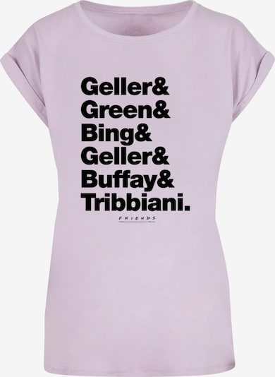 ABSOLUTE CULT T-Shirt 'Friends - Surnames' in flieder / schwarz, Produktansicht