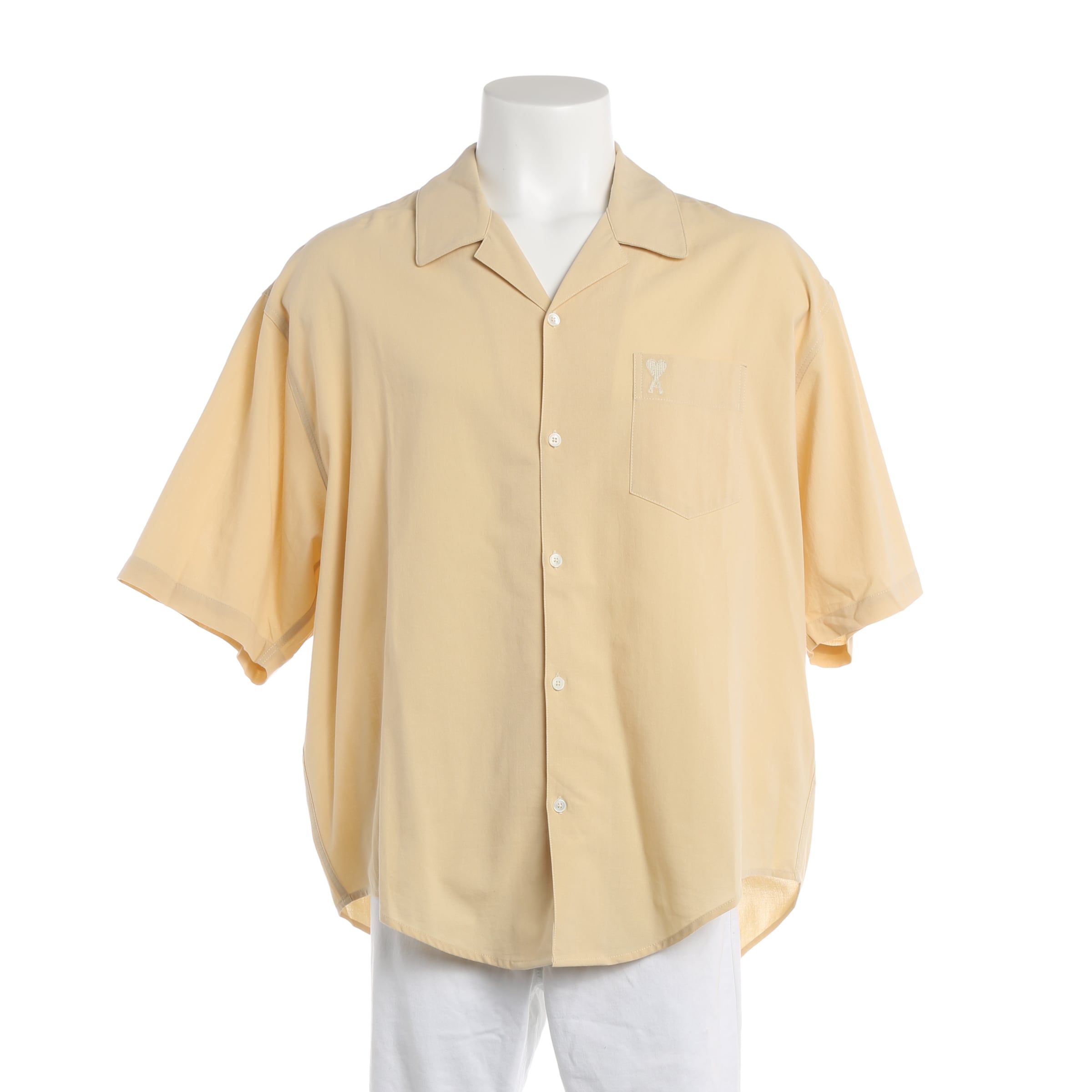 Ami Paris Button Up Shirt in M in Light brown, Item view