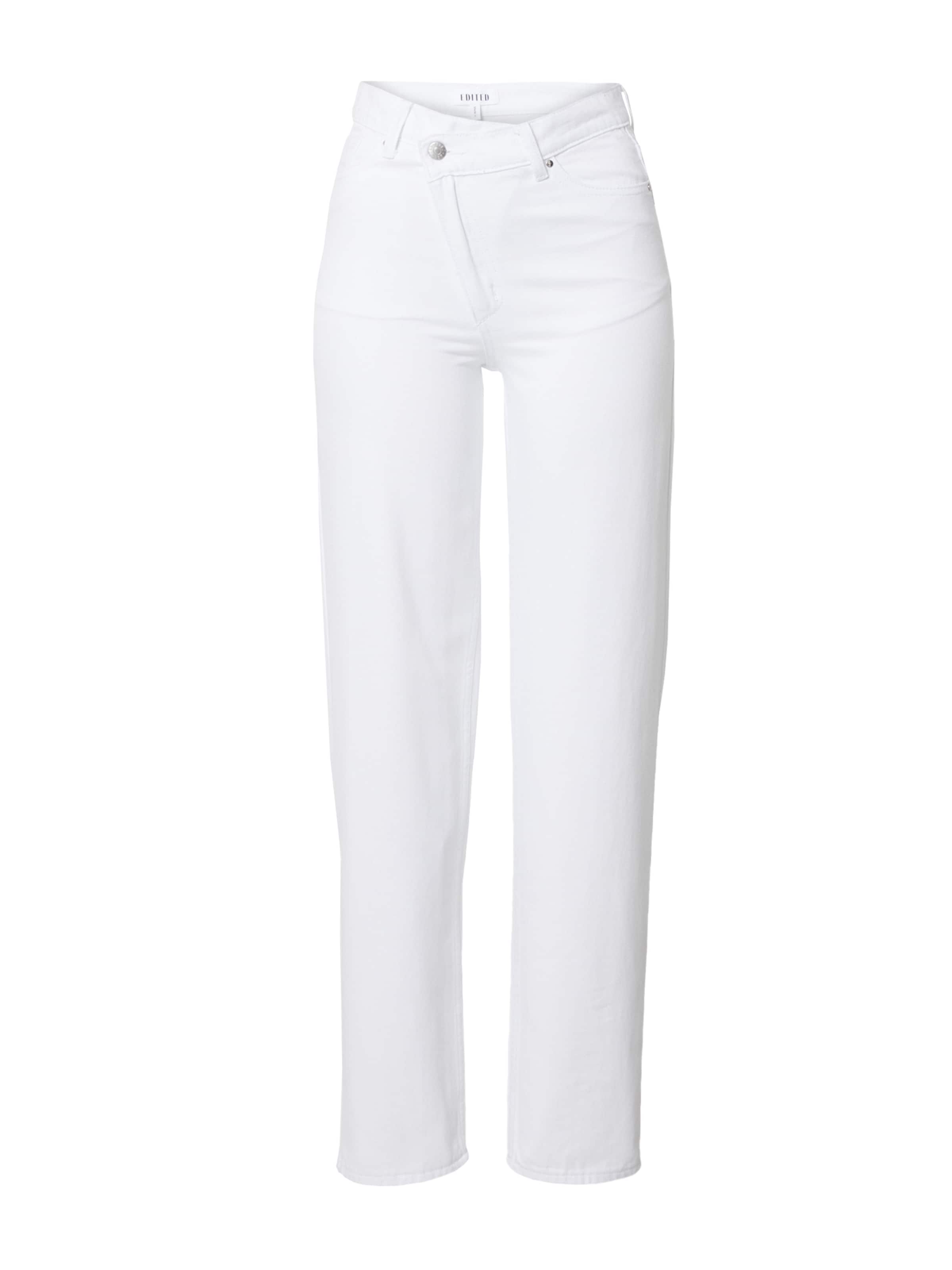 EDITED Regular Jeans 'Lina' in White: front