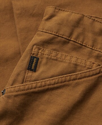 Superdry Loosefit Hose 'Carpenter ' in Braun