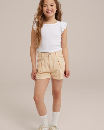 WE Fashion - regular Pantalón en beige