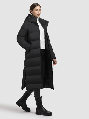 khujo Wintermantel in Schwarz