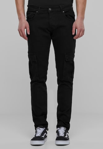 2Y Premium Regular Jeans in Schwarz: predná strana