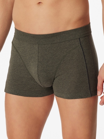 SCHIESSER Boxershorts in Groen: voorkant