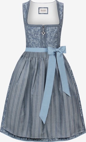 STOCKERPOINT Dirndl 'Diana' in Blauw: voorkant