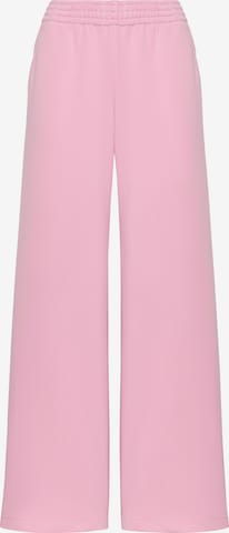 Cat e Lolette Regular Housut 'Palazzo Trousers' värissä vaaleanpunainen: etupuoli