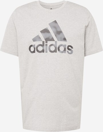 ADIDAS SPORTSWEAR Funkční tričko 'Essentials Camo Print' – šedá: přední strana