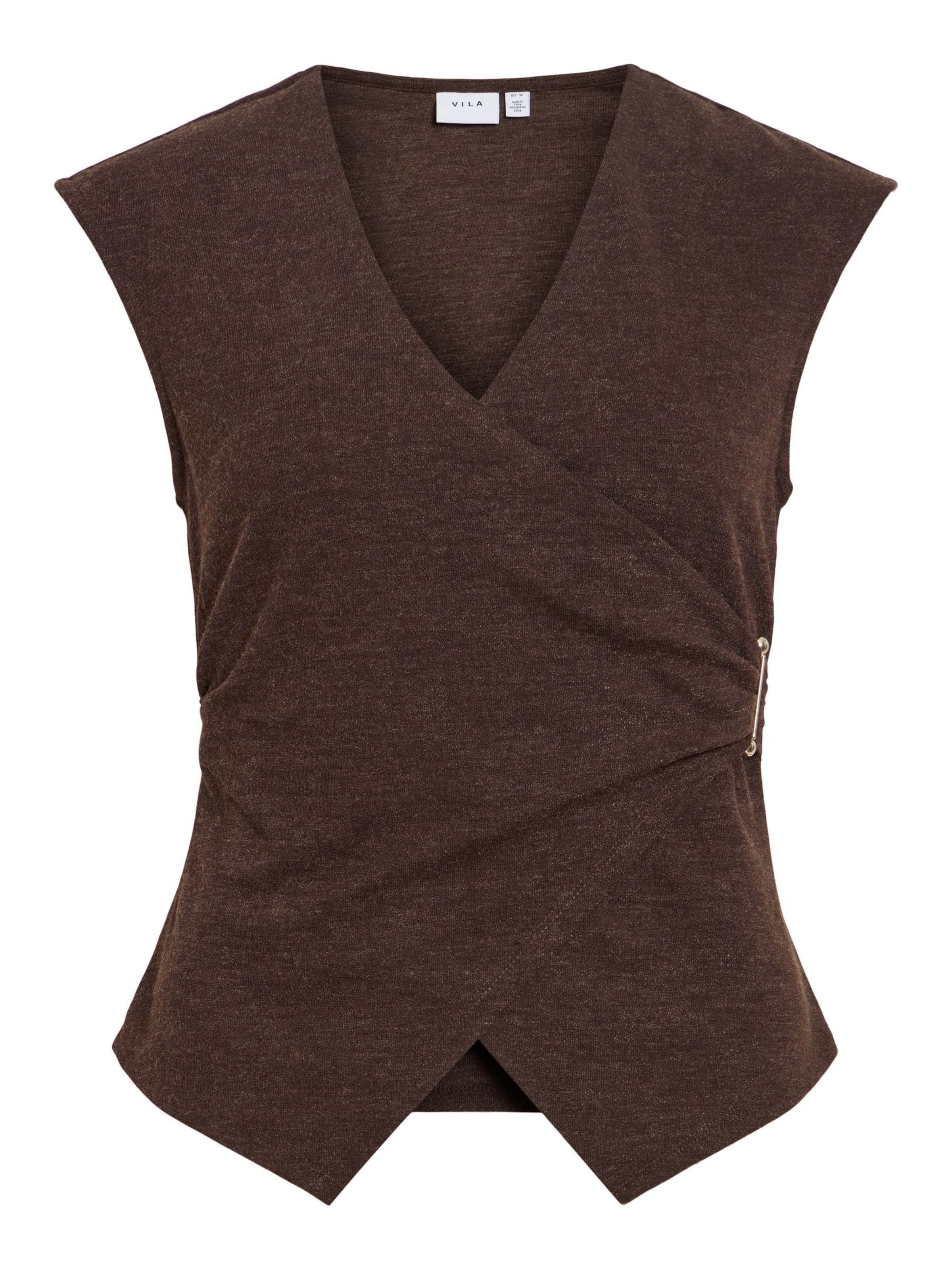 Top 'VIAnni' di VILA in marrone: frontale