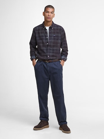 Coupe regular Chemise 'Blair' Barbour en marron