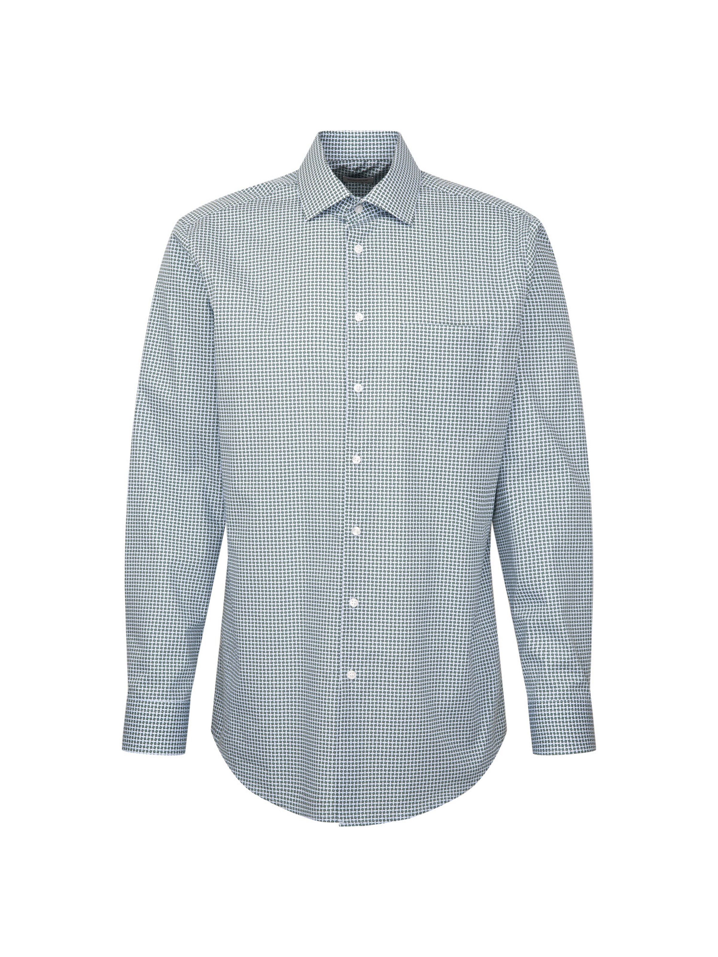 SEIDENSTICKER Chemise business 'Smart Essentials' en vert / blanc, Vue avec produit