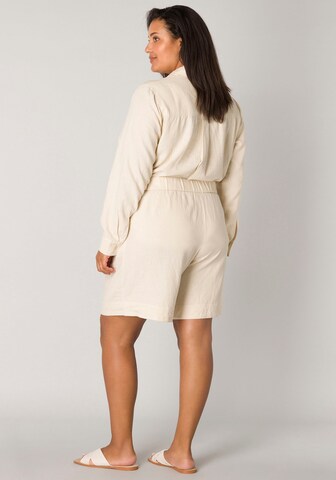 BASE LEVEL CURVY Regular Pants in Beige