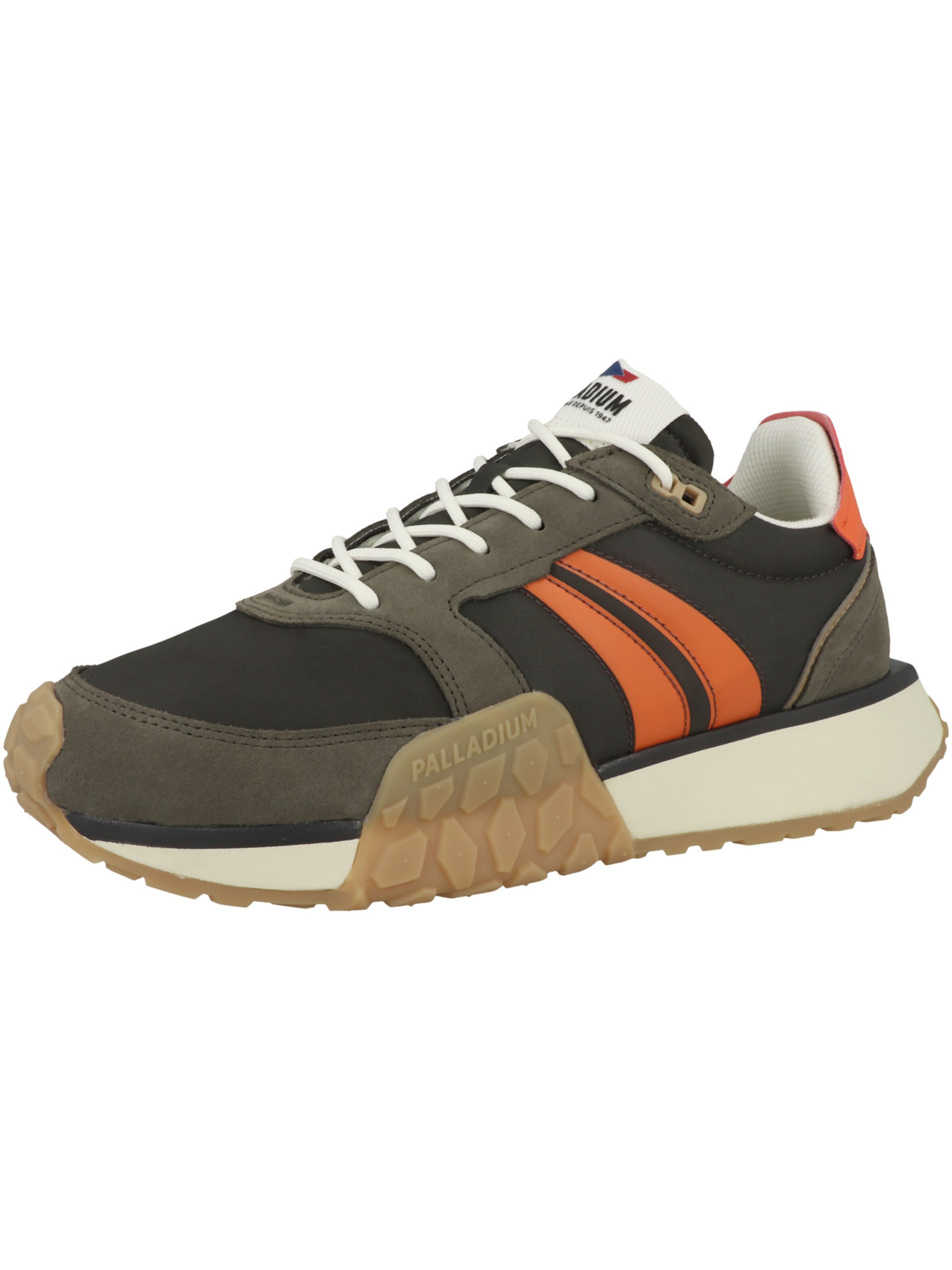 Sneaker bassa 'Troop Runner Flame' di Palladium in grigio: frontale