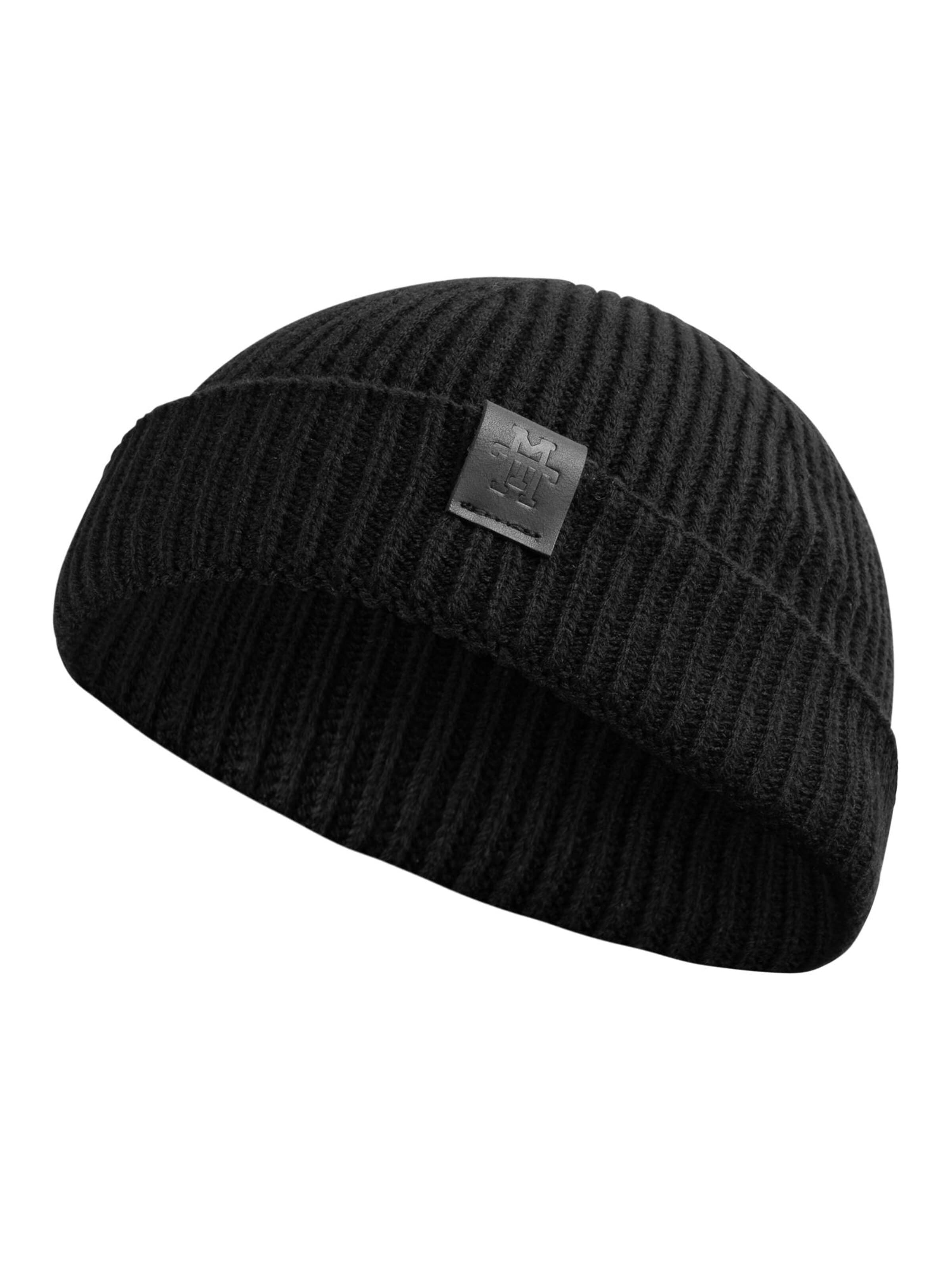 Manufaktur13 Beanie 'Fishermans' in Black: front