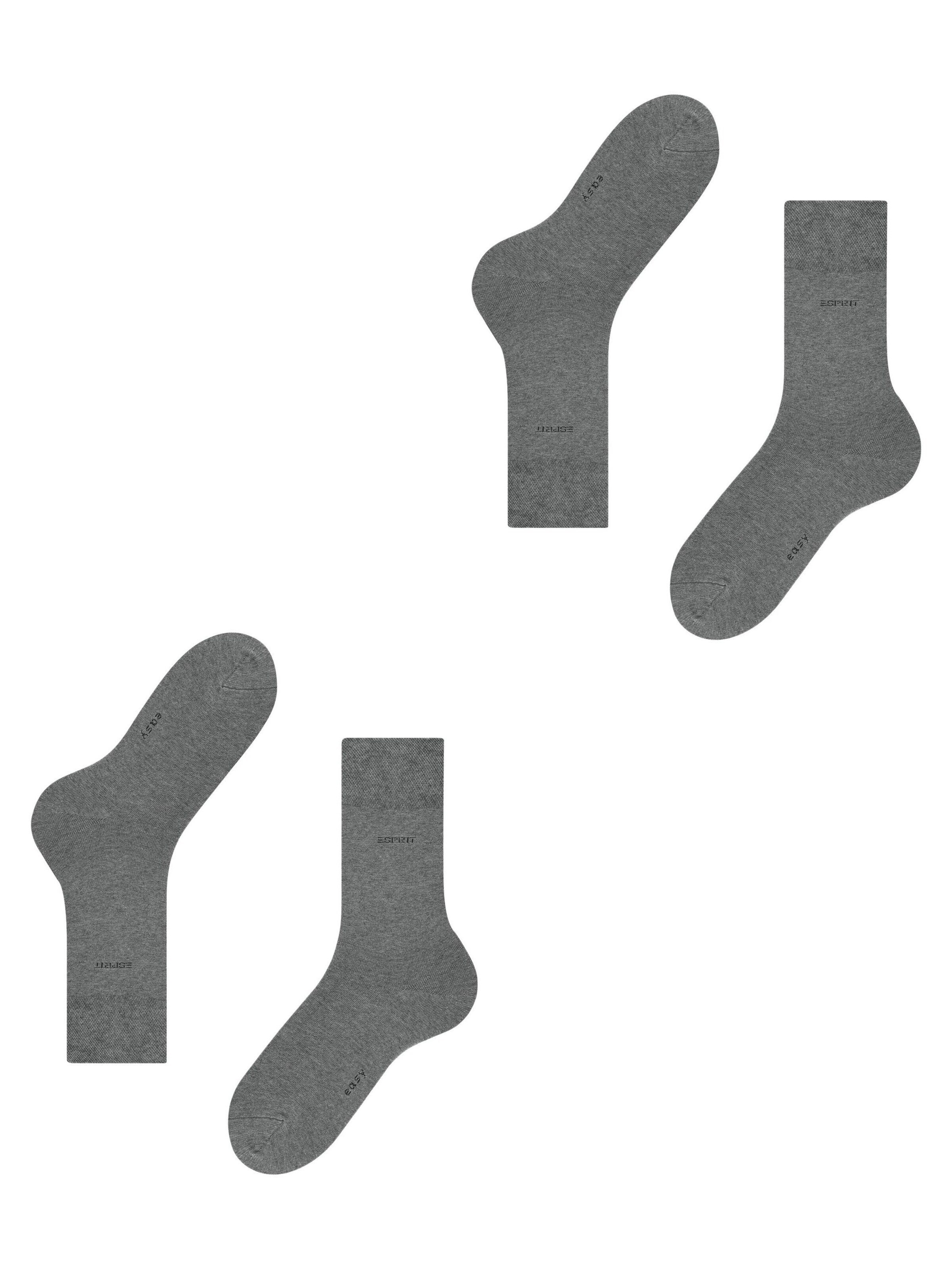 ESPRIT Socks 'Basic Easy 2-Pack' in Grey